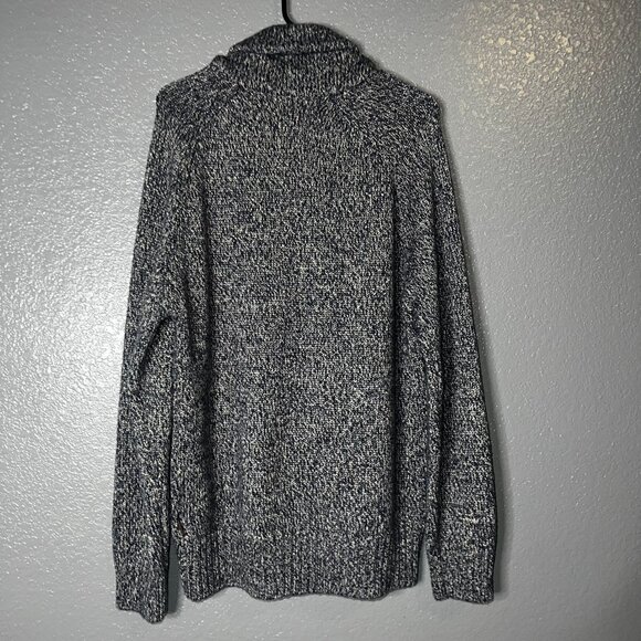 Marshall Artist Gray Knit Zip Sweater Men’s Large Modern Tailoring Cardigan - Picture 4 of 10